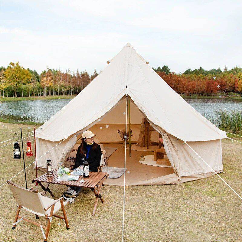 Luxury Waterproof Glamping Bell Tent Patio, Lawn & Garden Tents & Hardtops Luxury Waterproof Glamping Bell Tent Patio, Lawn & Garden Tents & Hardtops