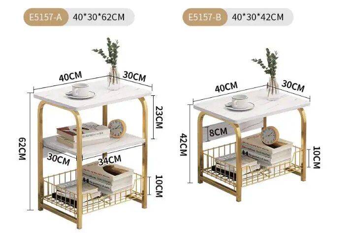 Marble-Textured Wood MDF Coffee Table with Stainless Steel Frame Furniture Side Tables & Coffee Tables Color : White 3 Layers Marble-Textured Wood MDF Coffee Table with Stainless Steel Frame Furniture Side Tables & Coffee Tables Color : White 3 Layers