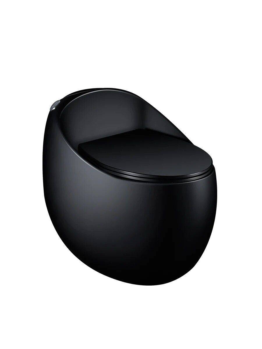 Matte Black Personalized Siphon Jet Toilet – Compact Egg-Shaped Design Home Electronics Smart Home Color : Black|Gray|Green|Orange Matte Black Personalized Siphon Jet Toilet - Compact Egg-Shaped Design Home Electronics Smart Home Color : Black|Gray|Green|Orange