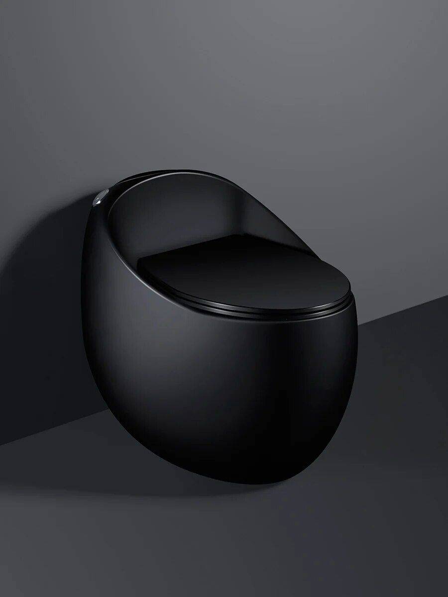 Matte Black Personalized Siphon Jet Toilet – Compact Egg-Shaped Design Home Electronics Smart Home Color : Black|Gray|Green|Orange Matte Black Personalized Siphon Jet Toilet - Compact Egg-Shaped Design Home Electronics Smart Home Color : Black|Gray|Green|Orange