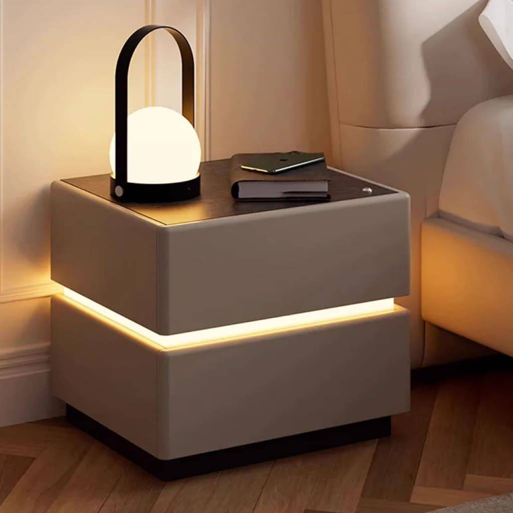 Mesa Lateral Smart Bedside Table Bedside Tables Furniture Style : Gray/White 400x525|Gray/Black 400x425|Gray/Black 400x525|Black 400x525|Gray/White 400x425 