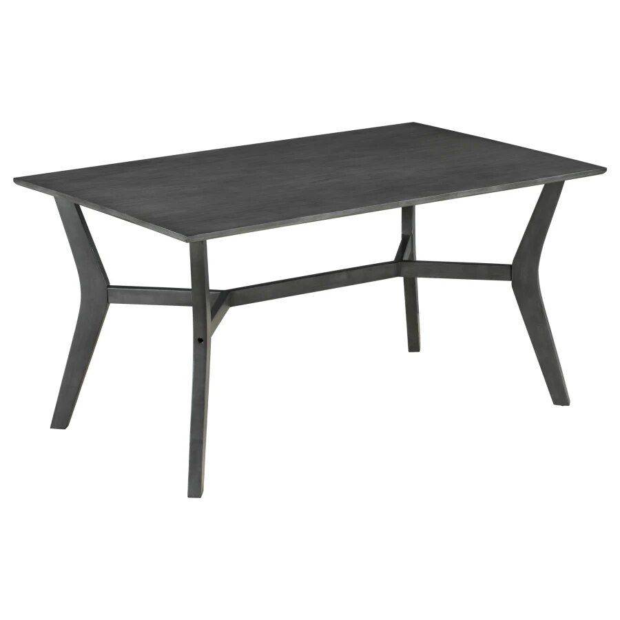 Mid-Century Modern 6-Piece Dining Set with Table, Chairs & Bench Dining Tables Mid-Century Modern 6-Piece Dining Set with Table, Chairs & Bench Dining Tables