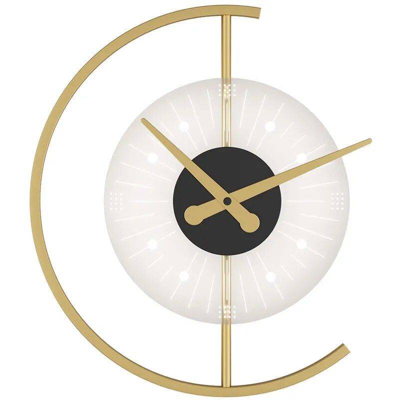 Minimalist LED Wall Lamp with Built-in Clock – Modern Home Lighting Decor Lighting Wall Lamps Lampshade Color : Gold Minimalist LED Wall Lamp with Built-in Clock - Modern Home Lighting Decor Lighting Wall Lamps Lampshade Color : Gold