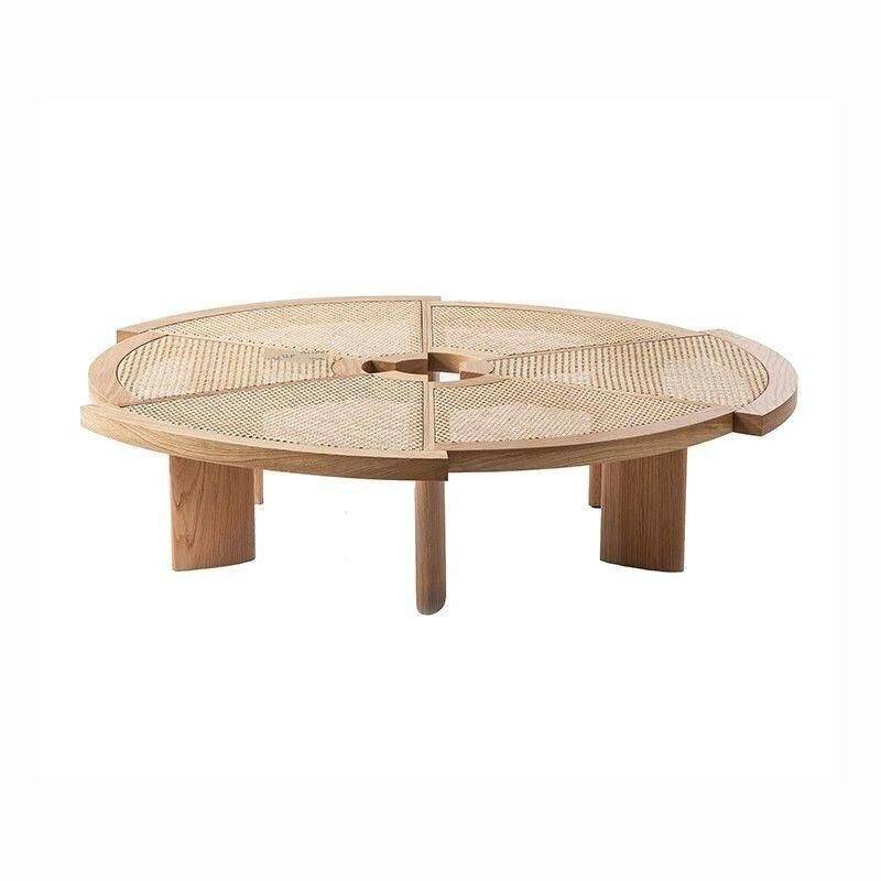 Minimalist Modern Ash Wood Rattan Coffee Table – Round Low Sofa Side Table Furniture Side Tables & Coffee Tables Type : Wood (80cm)|Wood (100cm)|Walnut (80cm)|Walnut (100cm) Minimalist Modern Ash Wood Rattan Coffee Table - Round Low Sofa Side Table Furniture Side Tables & Coffee Tables Type : Wood (80cm)|Wood (100cm)|Walnut (80cm)|Walnut (100cm)
