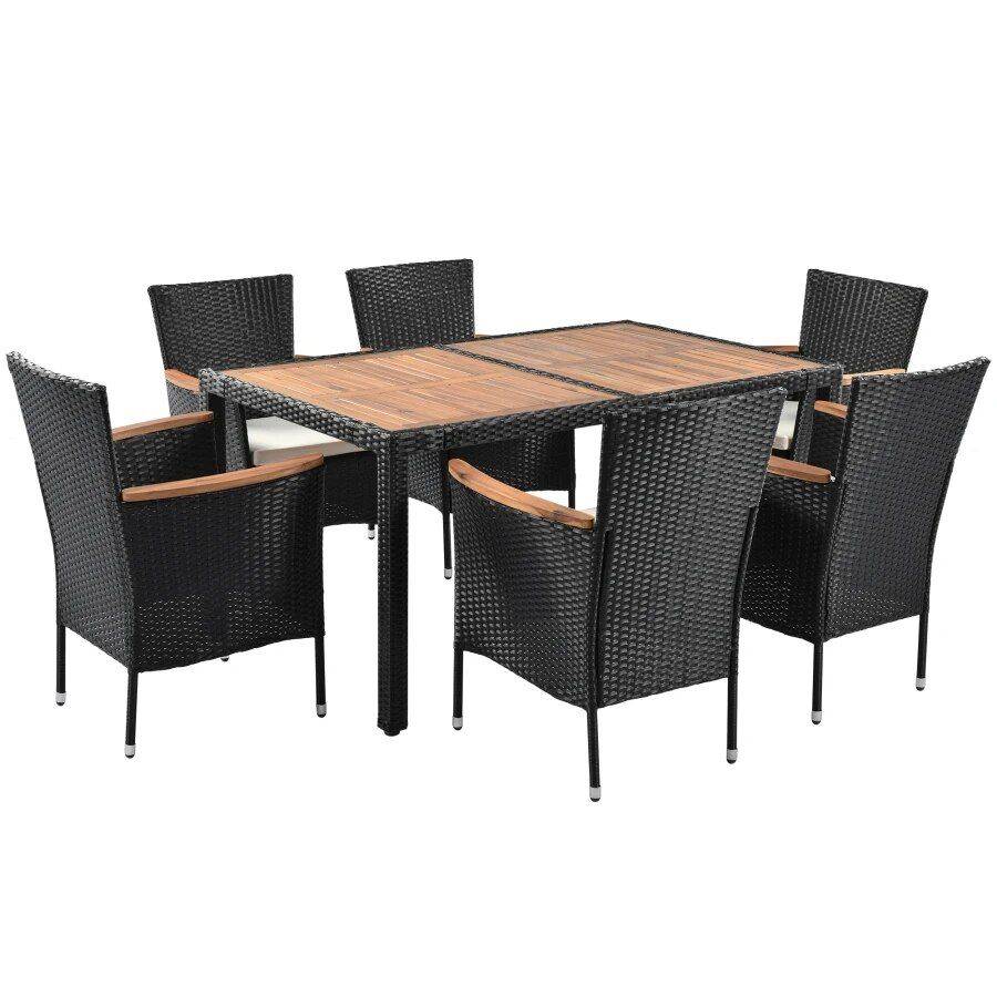 Modern 7-Piece Outdoor Patio Dining Set Dining Tables Furniture Modern 7-Piece Outdoor Patio Dining Set Dining Tables Furniture