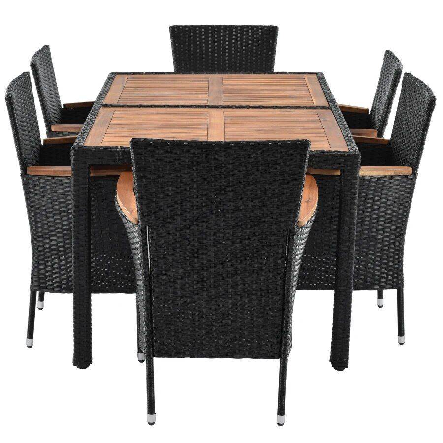Modern 7-Piece Outdoor Patio Dining Set Dining Tables Furniture Modern 7-Piece Outdoor Patio Dining Set Dining Tables Furniture