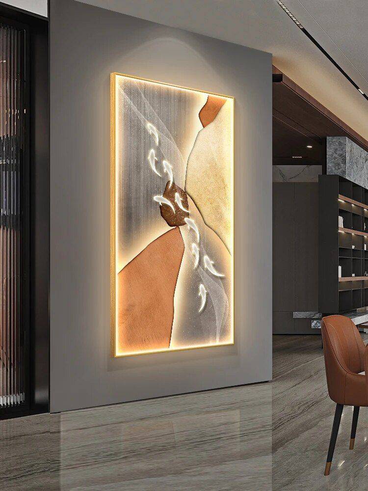 Modern Abstract Fish Art LED Wall Lamp for Corridor & Living Room Lighting Wall Lamps Style : A|B|C 