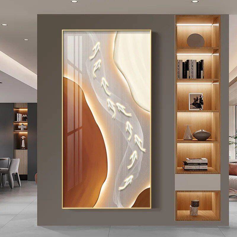 Modern Abstract Fish Art LED Wall Lamp for Corridor & Living Room Lighting Wall Lamps Style : A|B|C Modern Abstract Fish Art LED Wall Lamp for Corridor & Living Room Lighting Wall Lamps Style : A|B|C