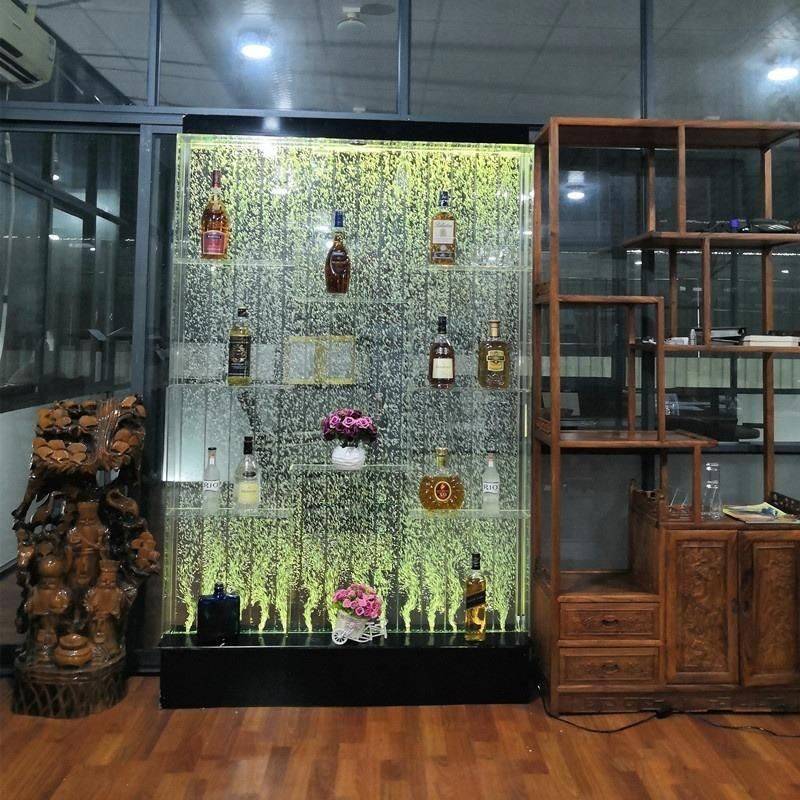 Modern Acrylic LED Wine Cabinet with Color Changing Bubble Wall Lighting Wall Lamps Color : Blue Modern Acrylic LED Wine Cabinet with Color Changing Bubble Wall Lighting Wall Lamps Color : Blue