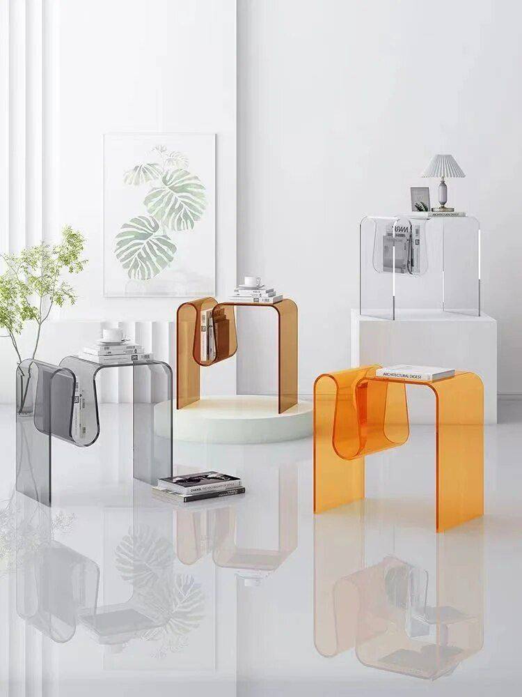 Modern Acrylic Water Drop Coffee Table Furniture Side Tables & Coffee Tables Color : White|Orange|Tan|Grey Modern Acrylic Water Drop Coffee Table Furniture Side Tables & Coffee Tables Color : White|Orange|Tan|Grey