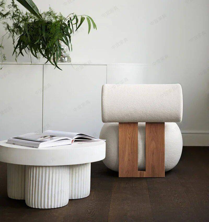 Modern Chic Cream Single Sofa Chair – Elegant Wood Crafted Living Room Accent Furniture Sofas & Chairs Color : White|Green|Gray Modern Chic Cream Single Sofa Chair - Elegant Wood Crafted Living Room Accent Furniture Sofas & Chairs Color : White|Green|Gray