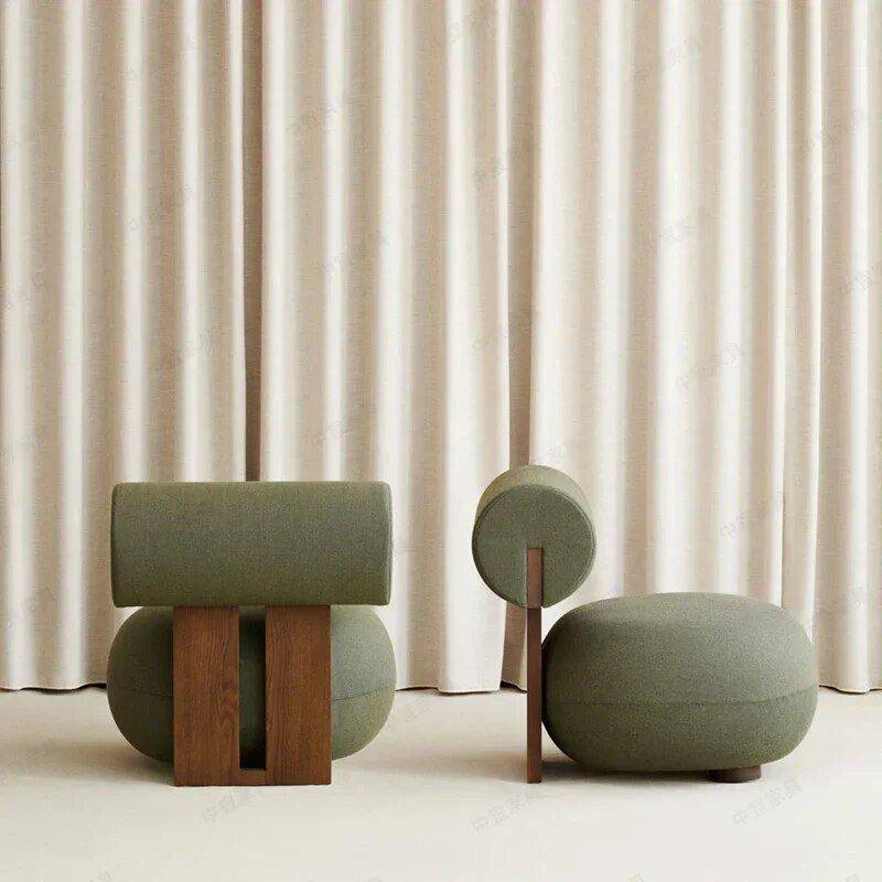 Modern Chic Cream Single Sofa Chair – Elegant Wood Crafted Living Room Accent Furniture Sofas & Chairs Color : White|Green|Gray Modern Chic Cream Single Sofa Chair - Elegant Wood Crafted Living Room Accent Furniture Sofas & Chairs Color : White|Green|Gray