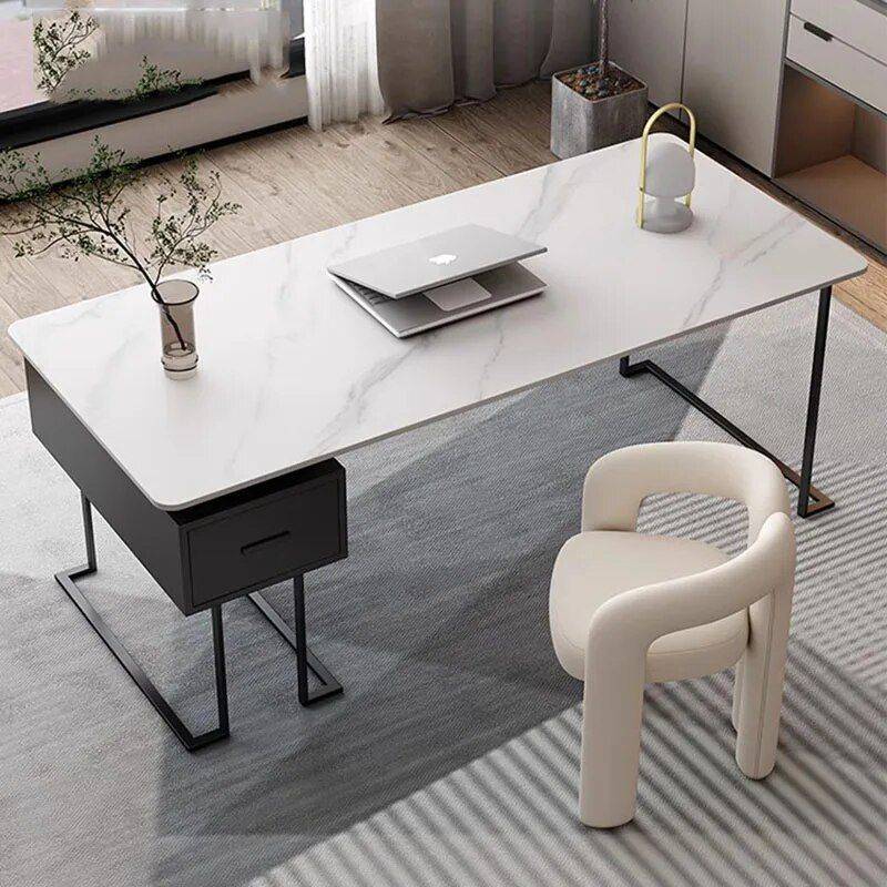 Modern European Metal Office Desk with Storage Drawers Furniture Office Furniture Color : Gray 120x60x75cm|Black 120x60x75cm Modern European Metal Office Desk with Storage Drawers Furniture Office Furniture Color : Gray 120x60x75cm|Black 120x60x75cm
