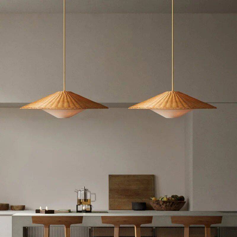 Modern Handmade Rattan LED Pendant Lamp – Artisanal Elegance for Home & Hospitality Ceiling Lights Lighting Size : 50cm|70cm Modern Handmade Rattan LED Pendant Lamp - Artisanal Elegance for Home & Hospitality Ceiling Lights Lighting Size : 50cm|70cm