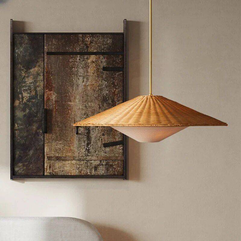 Modern Handmade Rattan LED Pendant Lamp – Artisanal Elegance for Home & Hospitality Ceiling Lights Lighting Size : 50cm|70cm Modern Handmade Rattan LED Pendant Lamp - Artisanal Elegance for Home & Hospitality Ceiling Lights Lighting Size : 50cm|70cm