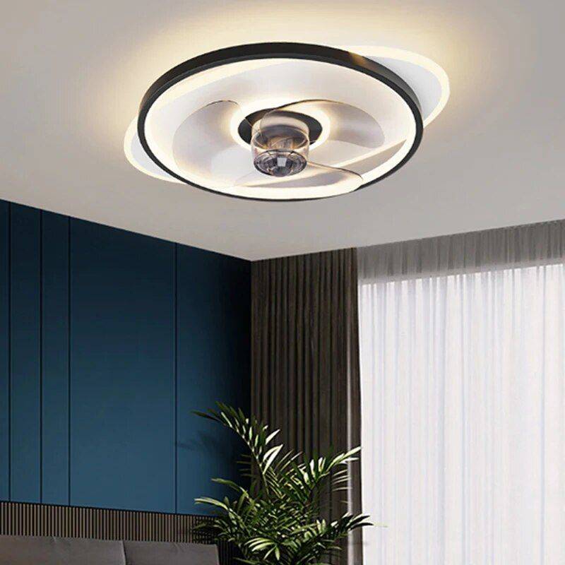 Modern LED Ceiling Fan with Dimmable Light and Bladeless Design Ceiling Lights Lighting Voltage : 220V Modern LED Ceiling Fan with Dimmable Light and Bladeless Design Ceiling Lights Lighting Voltage : 220V
