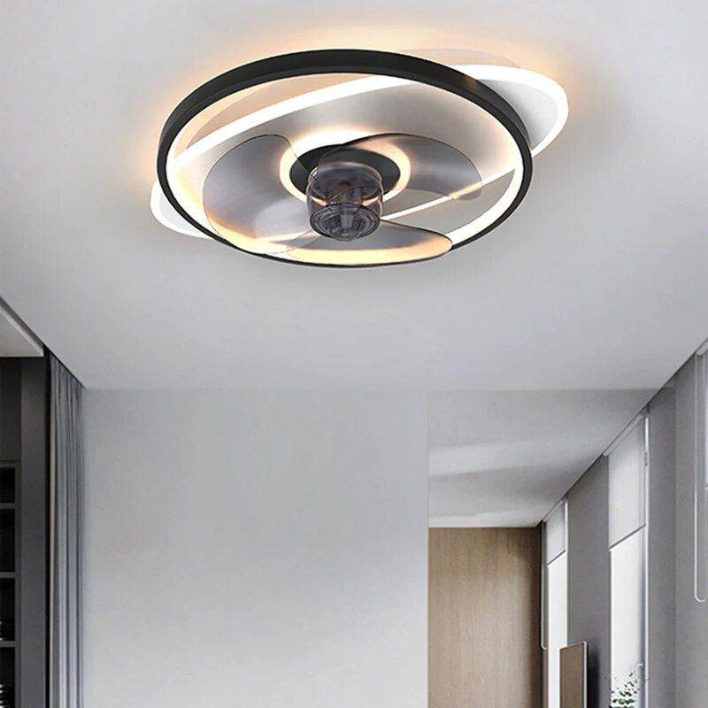 Modern LED Ceiling Fan with Dimmable Light and Bladeless Design Ceiling Lights Lighting Voltage : 220V Modern LED Ceiling Fan with Dimmable Light and Bladeless Design Ceiling Lights Lighting Voltage : 220V