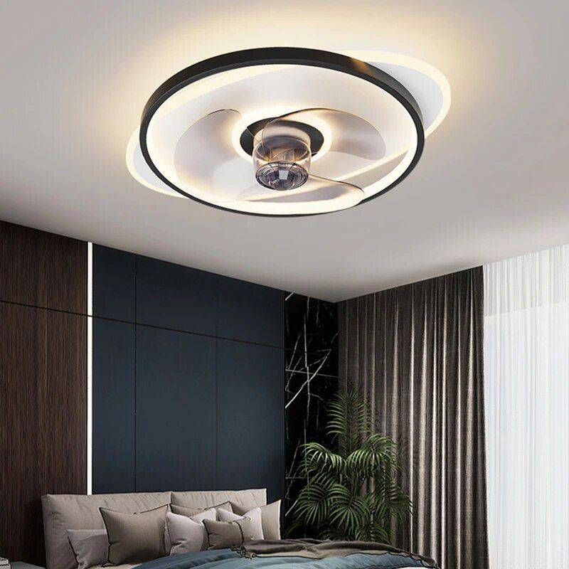 Modern LED Ceiling Fan with Dimmable Light and Bladeless Design Ceiling Lights Lighting Voltage : 220V Modern LED Ceiling Fan with Dimmable Light and Bladeless Design Ceiling Lights Lighting Voltage : 220V