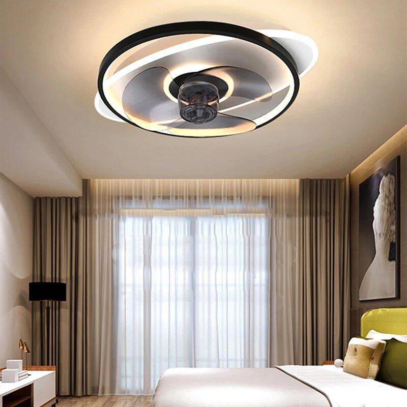 Modern LED Ceiling Fan with Dimmable Light and Bladeless Design Ceiling Lights Lighting Voltage : 220V Modern LED Ceiling Fan with Dimmable Light and Bladeless Design Ceiling Lights Lighting Voltage : 220V