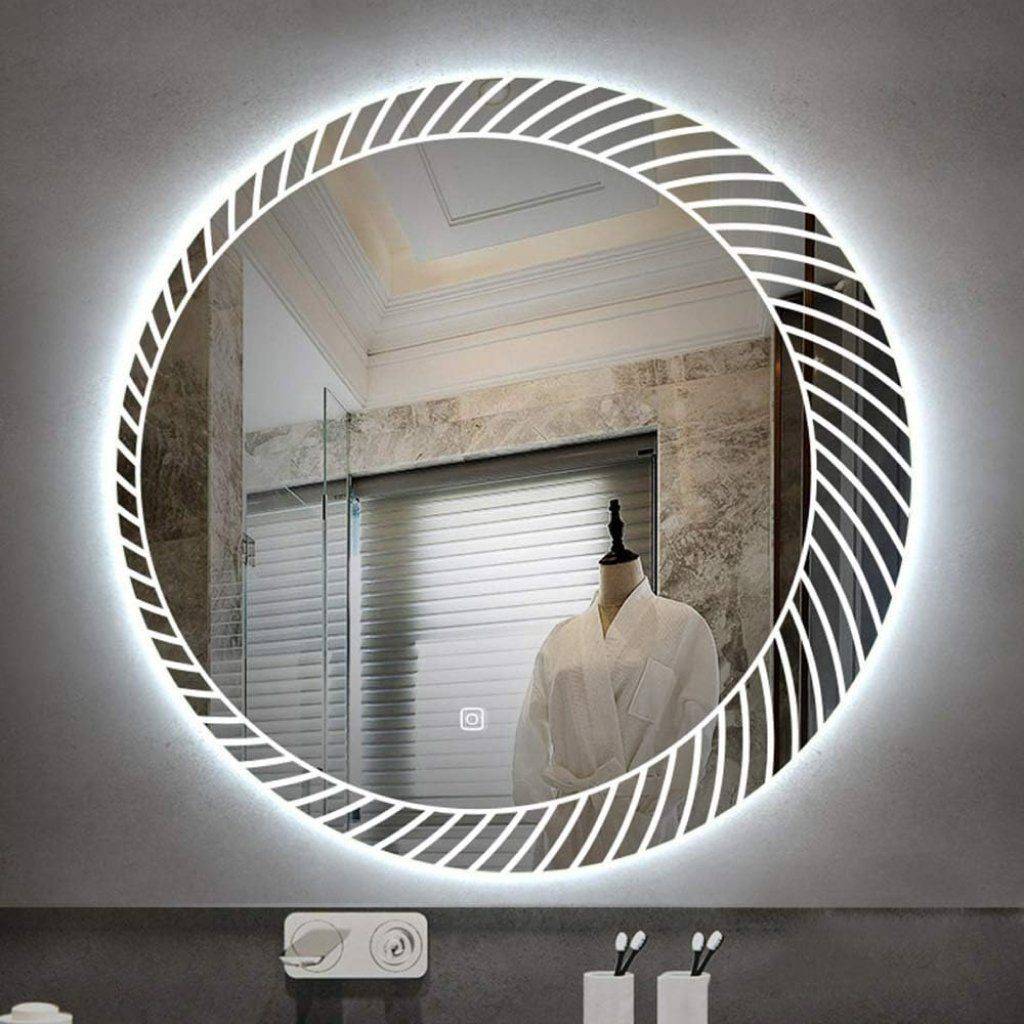 Modern LED Light Mirror Bathroom Vanity Set with Co-rian Basin – 800mm Wall-Mounted Design Bathroom Mirrors Color : White Modern LED Light Mirror Bathroom Vanity Set with Co-rian Basin - 800mm Wall-Mounted Design Bathroom Mirrors Color : White