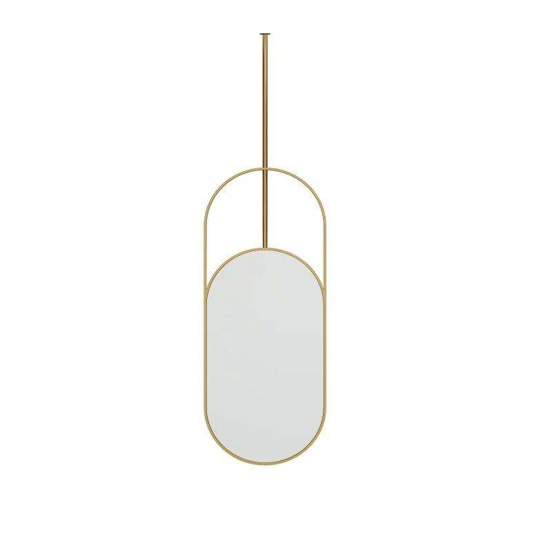 Modern LED Oval Wall Mirror with Magnifying Feature and Stainless Steel Frame Bathroom Mirrors Color : Gold Modern LED Oval Wall Mirror with Magnifying Feature and Stainless Steel Frame Bathroom Mirrors Color : Gold