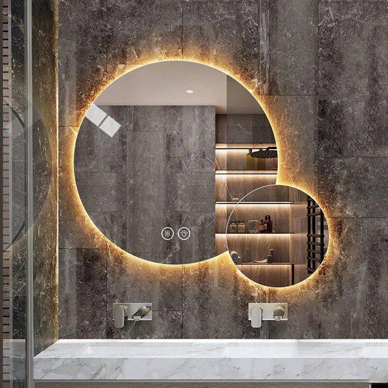 Modern LED Smart Mirror with Touch Switch – Irregular Shape, Frameless Design for Elegant Home Decor Bathroom Mirrors Type : Mirror Modern LED Smart Mirror with Touch Switch – Irregular Shape, Frameless Design for Elegant Home Decor Bathroom Mirrors Type : Mirror