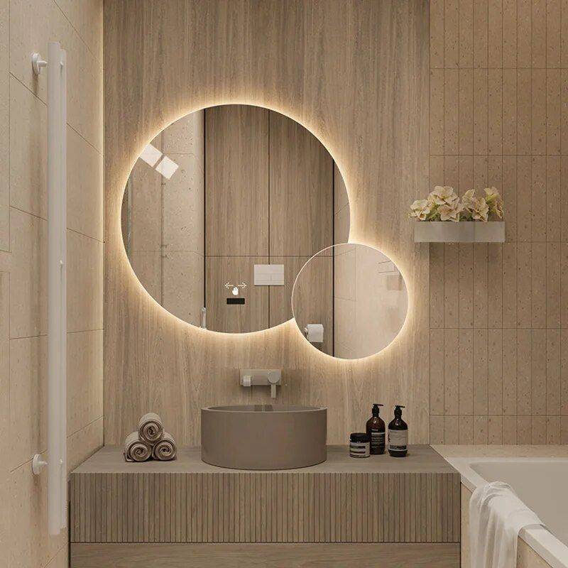 Modern LED Smart Mirror with Touch Switch – Irregular Shape, Frameless Design for Elegant Home Decor Bathroom Mirrors Type : Mirror Modern LED Smart Mirror with Touch Switch – Irregular Shape, Frameless Design for Elegant Home Decor Bathroom Mirrors Type : Mirror