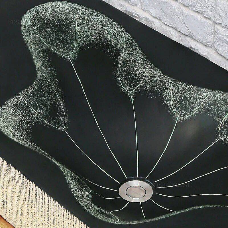 Modern Lotus Leaf Rectangular Resin Washbasin – Elegant Above Counter Bathroom Sink Bathroom Sinks Size : 57cm|87cm Modern Lotus Leaf Rectangular Resin Washbasin – Elegant Above Counter Bathroom Sink Bathroom Sinks Size : 57cm|87cm