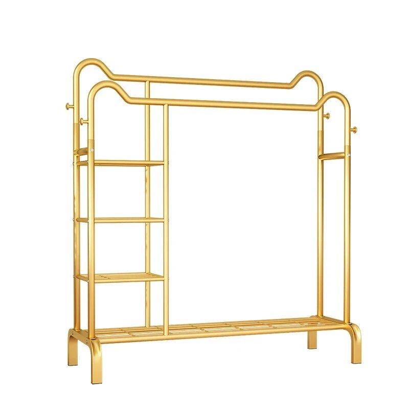 Modern Metal Clothing Rack Furniture Storage Color : 155x130cm Black|155x130cm White|155x130cm Golden Modern Metal Clothing Rack Furniture Storage Color : 155x130cm Black|155x130cm White|155x130cm Golden