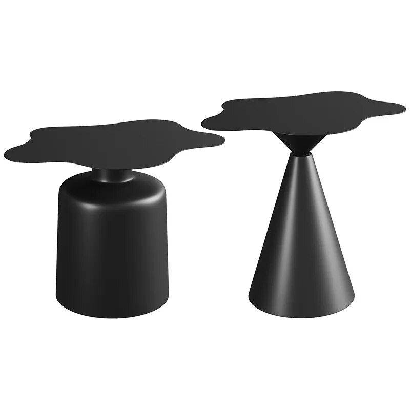 Modern Minimalist Iron Coffee Table Furniture Side Tables & Coffee Tables Color: Black Set Modern Minimalist Iron Coffee Table Furniture Side Tables & Coffee Tables Color: Black Set