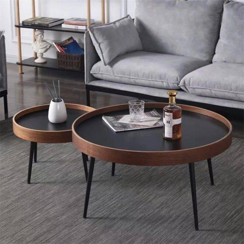 Modern Minimalist Round Coffee Table Furniture Side Tables & Coffee Tables Color : one set Modern Minimalist Round Coffee Table Furniture Side Tables & Coffee Tables Color : one set