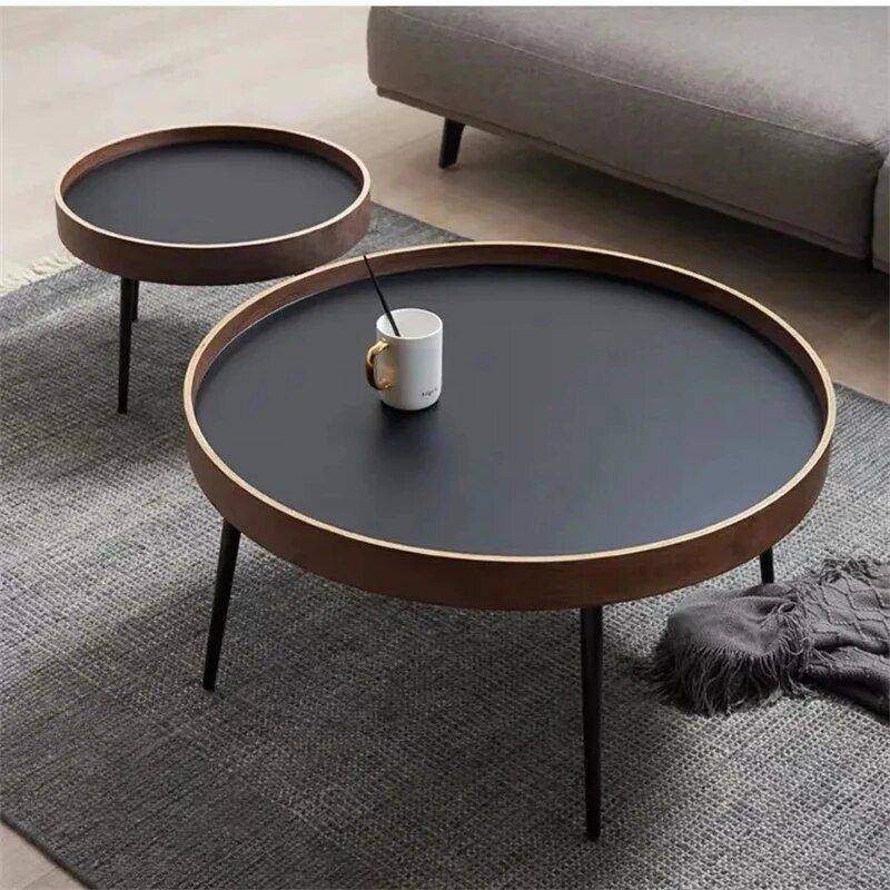 Modern Minimalist Round Coffee Table Furniture Side Tables & Coffee Tables Color : one set Modern Minimalist Round Coffee Table Furniture Side Tables & Coffee Tables Color : one set