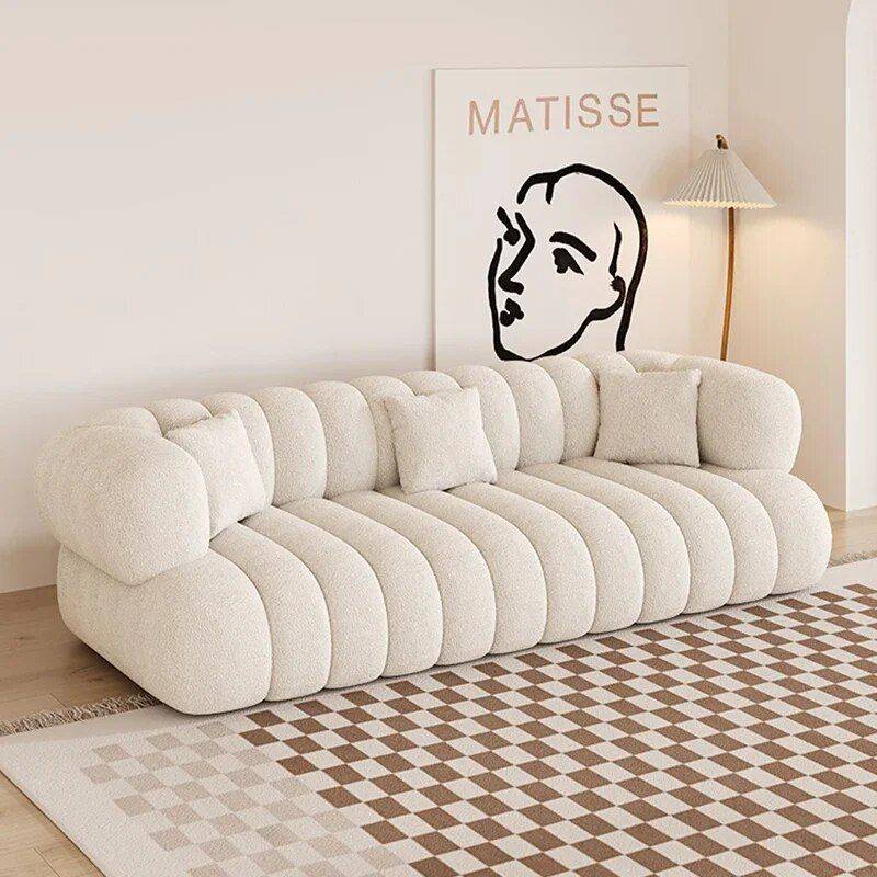 Modern Minimalist Sofa Furniture Sofas & Chairs Color : Ivory|White|Green|Red|Blue|Caramel|Grey Modern Minimalist Sofa Furniture Sofas & Chairs Color : Ivory|White|Green|Red|Blue|Caramel|Grey