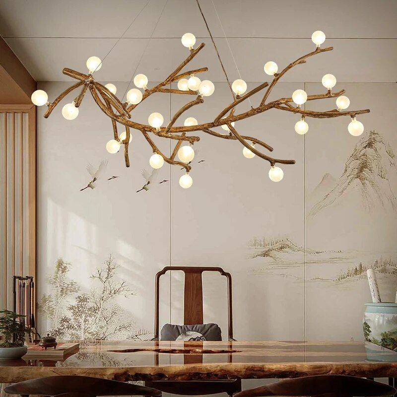 Modern Nordic LED Branch Chandelier – Vintage Tree Art Pendant Lighting Ceiling Lights Lighting Quantity : 12 lights|16 lights|22 lights Modern Nordic LED Branch Chandelier – Vintage Tree Art Pendant Lighting Ceiling Lights Lighting Quantity : 12 lights|16 lights|22 lights