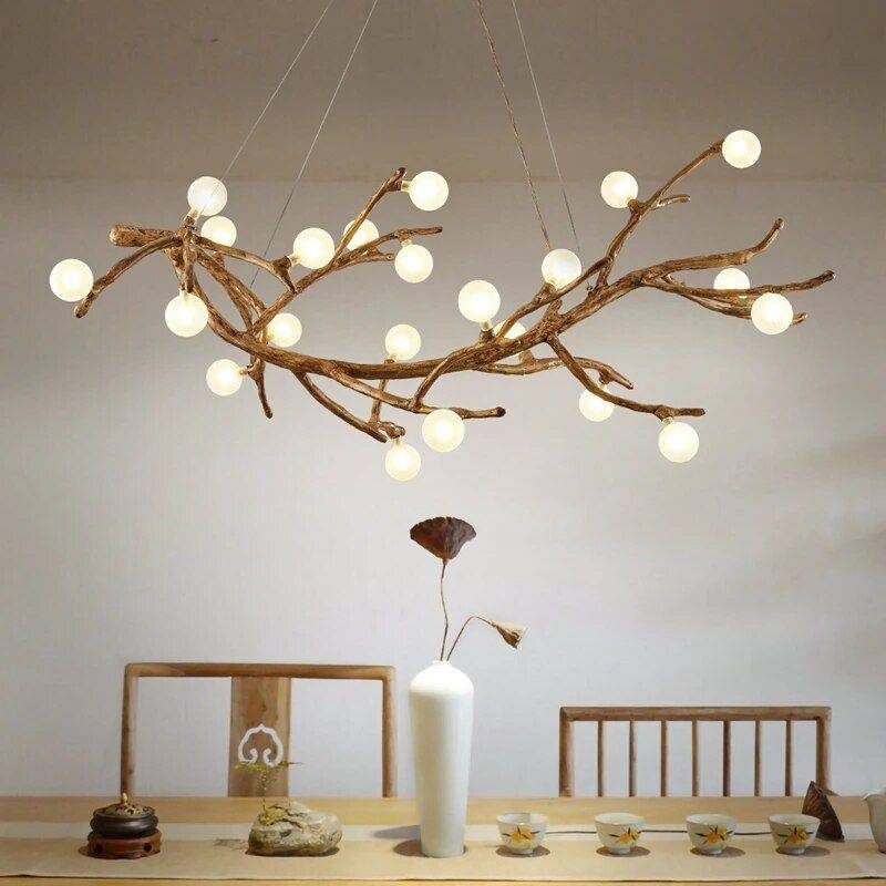 Modern Nordic LED Branch Chandelier – Vintage Tree Art Pendant Lighting Ceiling Lights Lighting Quantity : 12 lights|16 lights|22 lights Modern Nordic LED Branch Chandelier – Vintage Tree Art Pendant Lighting Ceiling Lights Lighting Quantity : 12 lights|16 lights|22 lights