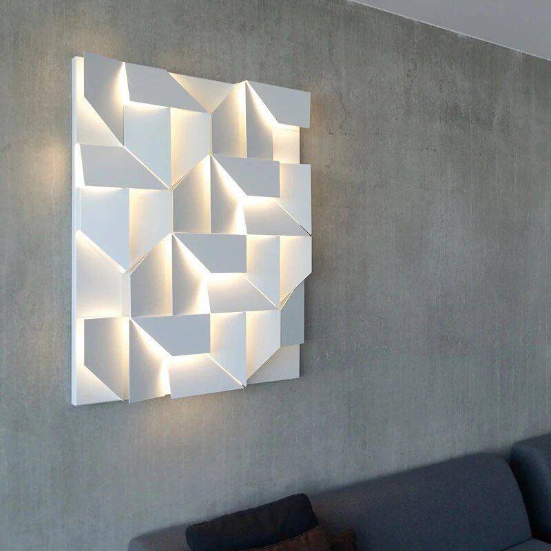 Modern Nordic Minimalist LED Wall Lamp for Artistic Home Ambiance Lighting Wall Lamps Lampshade Color : L76xW 9xH88cm|L75xW 9xH110cm|L90xW 9xH120cm Modern Nordic Minimalist LED Wall Lamp for Artistic Home Ambiance Lighting Wall Lamps Lampshade Color : L76xW 9xH88cm|L75xW 9xH110cm|L90xW 9xH120cm