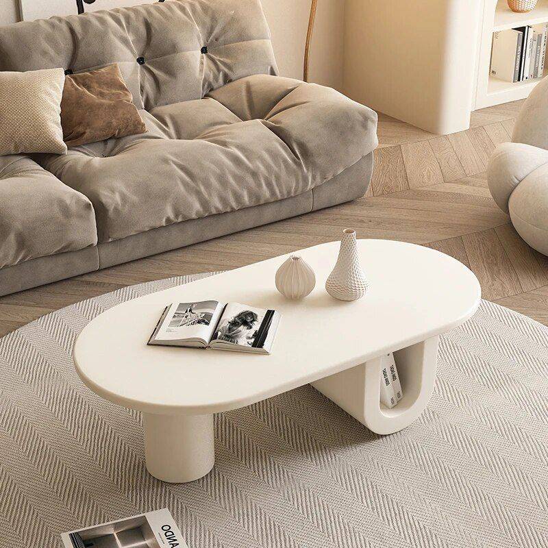 Modern Nordic Pine Wood Oval Coffee Table Furniture Side Tables & Coffee Tables Size : S|M|L Modern Nordic Pine Wood Oval Coffee Table Furniture Side Tables & Coffee Tables Size : S|M|L