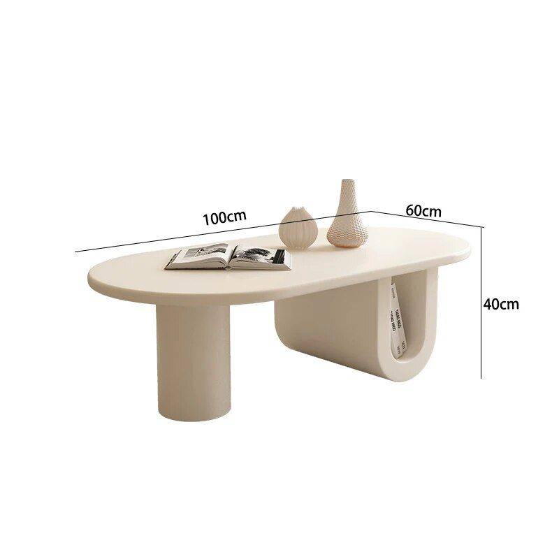 Modern Nordic Pine Wood Oval Coffee Table Furniture Side Tables & Coffee Tables Size : S|M|L Modern Nordic Pine Wood Oval Coffee Table Furniture Side Tables & Coffee Tables Size : S|M|L