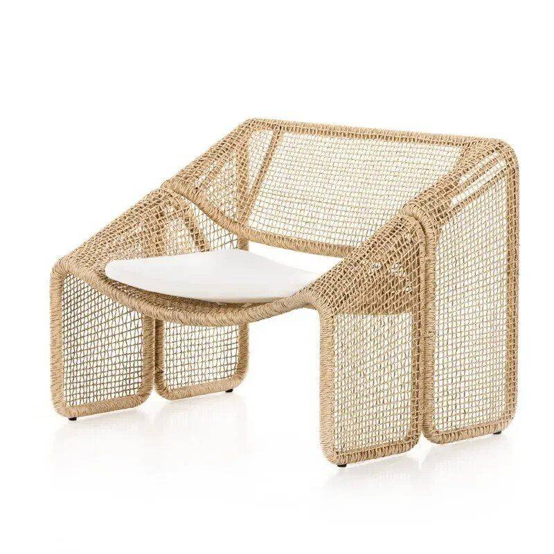 Modern Nordic Rattan Lounge Chair – Elegant Velvet Outdoor/Indoor Sofa Chair Furniture Sofas & Chairs Color : Rattan Modern Nordic Rattan Lounge Chair - Elegant Velvet Outdoor/Indoor Sofa Chair Furniture Sofas & Chairs Color : Rattan