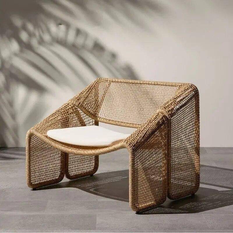 Modern Nordic Rattan Lounge Chair – Elegant Velvet Outdoor/Indoor Sofa Chair Furniture Sofas & Chairs Color : Rattan Modern Nordic Rattan Lounge Chair - Elegant Velvet Outdoor/Indoor Sofa Chair Furniture Sofas & Chairs Color : Rattan
