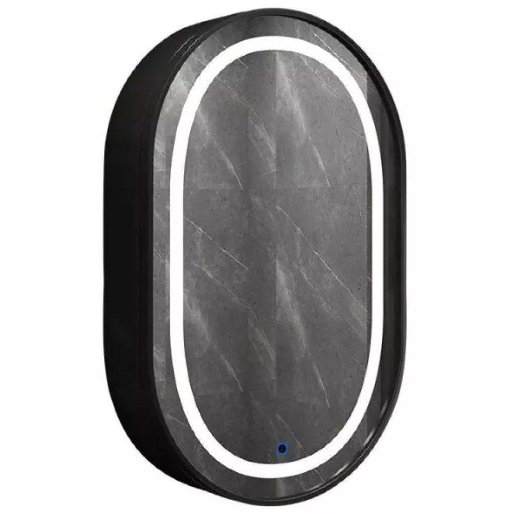 Modern Oval LED Illuminated Wooden Mirror Cabinet – Smart Bathroom Storage Solution Bathroom Mirrors Color : Brown (50cm)|Black (80cm)|Black (50cm)|Gold (50cm)|Gold (80cm) Modern Oval LED Illuminated Wooden Mirror Cabinet - Smart Bathroom Storage Solution Bathroom Mirrors Color : Brown (50cm)|Black (80cm)|Black (50cm)|Gold (50cm)|Gold (80cm)