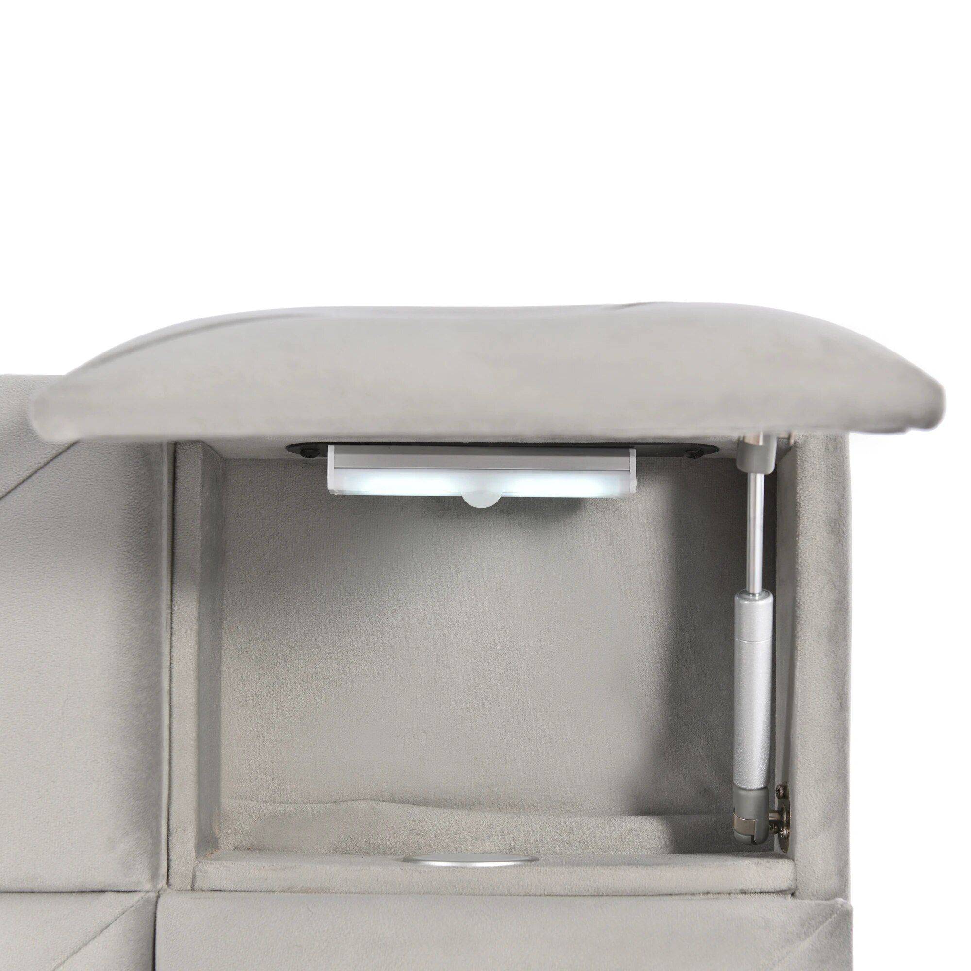 Modern Queen-Sized Upholstered PU Platform Bed with Wireless Charging and Storage Beds Furniture Color : Black|White|Gray|Beige Modern Queen-Sized Upholstered PU Platform Bed with Wireless Charging and Storage Beds Furniture Color : Black|White|Gray|Beige