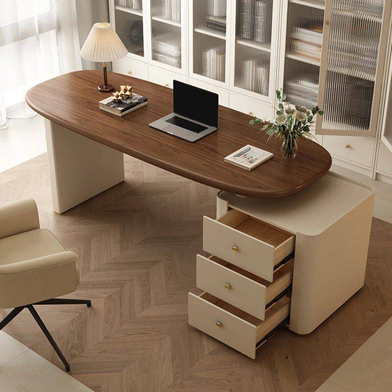 Modern Simplicity French Computer Desk with Storage Furniture Office Furniture Size : 1.4M Modern Simplicity French Computer Desk with Storage Furniture Office Furniture Size : 1.4M