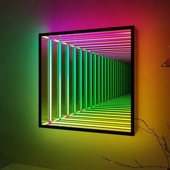 Modern Square RGB Wall Sconce – LED Colorful Lighting Fixture for Home Decor Bathroom Mirrors Lighting Color : RGB Remote Control Modern Square RGB Wall Sconce - LED Colorful Lighting Fixture for Home Decor Bathroom Mirrors Lighting Color : RGB Remote Control