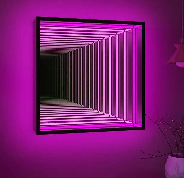 Modern Square RGB Wall Sconce – LED Colorful Lighting Fixture for Home Decor Bathroom Mirrors Lighting Color : RGB Remote Control Modern Square RGB Wall Sconce - LED Colorful Lighting Fixture for Home Decor Bathroom Mirrors Lighting Color : RGB Remote Control