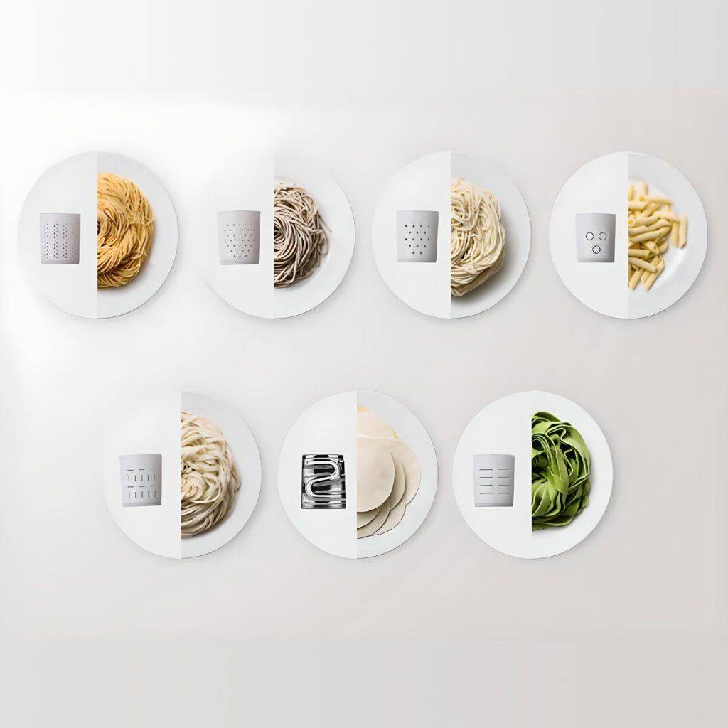 Multi-Purpose Electric Noodle & Pasta Maker with 7 Molds Advanced Technologies Commercial Electronics Multi-Purpose Electric Noodle & Pasta Maker with 7 Molds Advanced Technologies Commercial Electronics