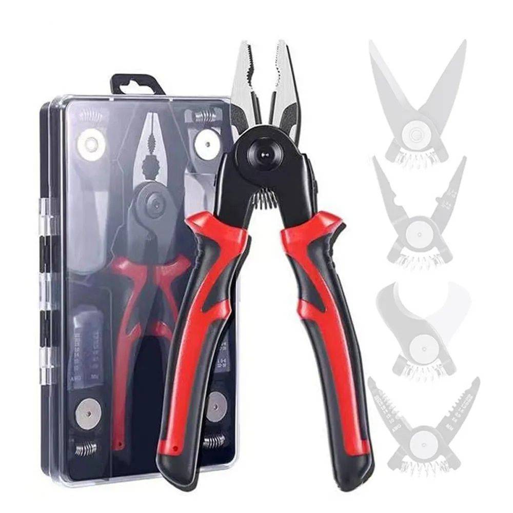 Multifunctional 5 in 1 Pliers Steel Wire Pliers Car Repair & Specialty Tools Color : Red Multifunctional 5 in 1 Pliers Steel Wire Pliers Car Repair & Specialty Tools Color : Red