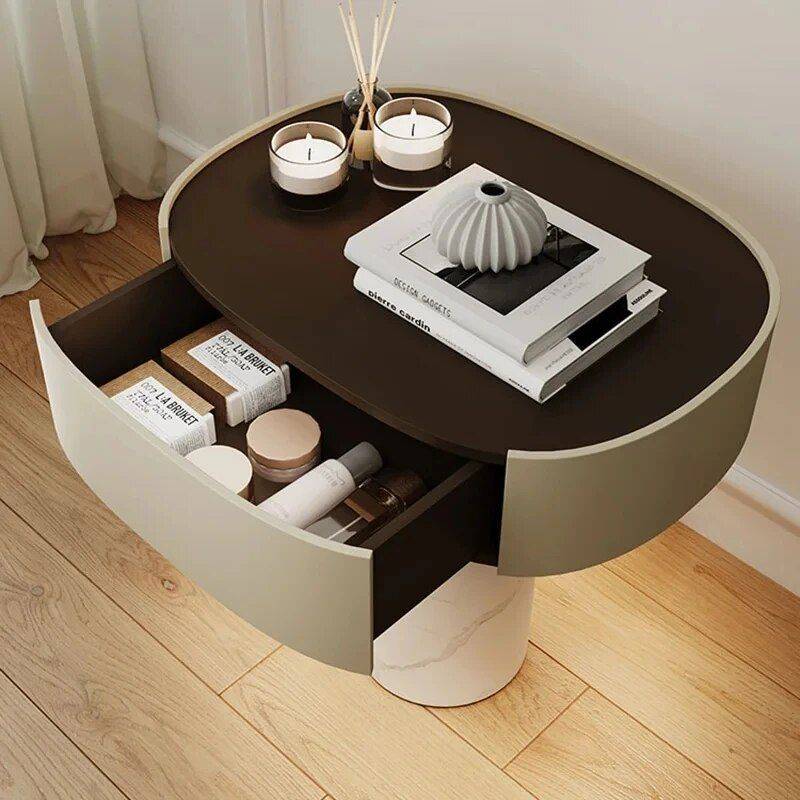 Nordic Minimalist Nightstand Bedside Tables Furniture Style : 1|2|3 