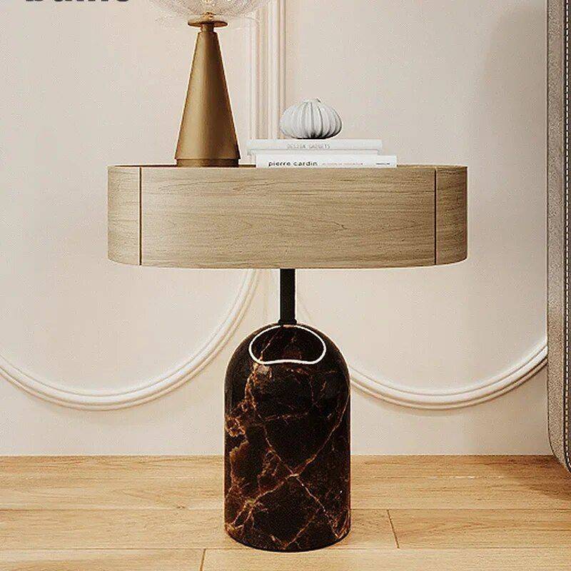 Nordic Minimalist Nightstand Bedside Tables Furniture Style : 1|2|3 