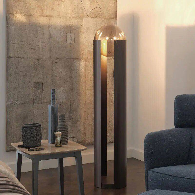 Nordic Modern Personality Glass Led Lamp Floor Lamps Lighting Lampshade Color : Amber D25 H143CM|Clear D25 H143CM|Amber D25 H43CM Nordic Modern Personality Glass Led Lamp Floor Lamps Lighting Lampshade Color : Amber D25 H143CM|Clear D25 H143CM|Amber D25 H43CM